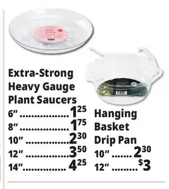 Ocean State Job Lot Extra-Strong Heavy Gauge Plant Saucers offer