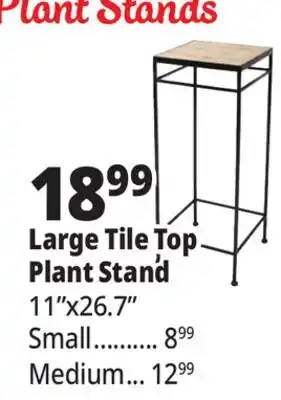 Ocean State Job Lot Large Tile Top Plant Stand offer