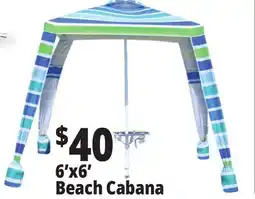Ocean State Job Lot 6'x6' Beach Cabana offer