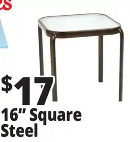 Ocean State Job Lot 16 Square Steel Table offer