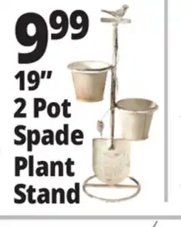 Ocean State Job Lot 19 2 Pot Spade Plant Stand offer