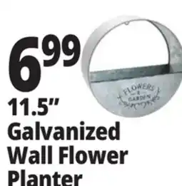 Ocean State Job Lot 11.5 Galvanized Wall Flower Planter offer