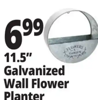 Ocean State Job Lot 11.5 Galvanized Wall Flower Planter offer