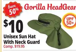 Ocean State Job Lot Unisex Sun Hat With Neck Guard offer