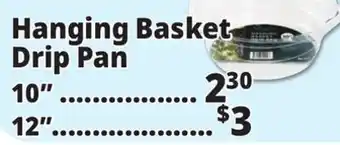 Ocean State Job Lot Hanging Basket Drip Pan offer