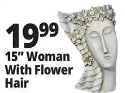 Ocean State Job Lot 15 Woman With Flower Hair offer