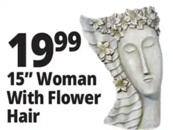 Ocean State Job Lot 15 Woman With Flower Hair offer