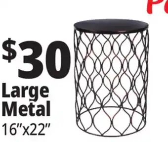 Ocean State Job Lot Large Metal Table offer