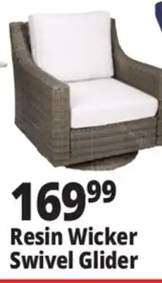 Ocean State Job Lot Resin Wicker Swivel Glider offer