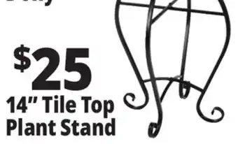 Ocean State Job Lot 14 Tile Top Plant Stand offer