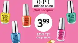 Ocean State Job Lot O.P.I. Infinite Shine Nail Lacquer offer