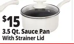 Ocean State Job Lot 3.5 Qt. Sauce Pan With Strainer Lid offer
