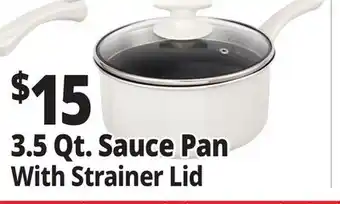 Ocean State Job Lot 3.5 Qt. Sauce Pan With Strainer Lid offer