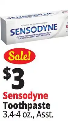 Ocean State Job Lot Sensodyne Toothpaste offer