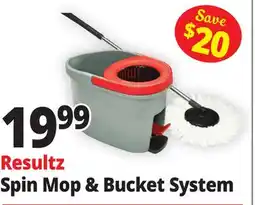 Ocean State Job Lot Resultz Spin Mop & Bucket System offer