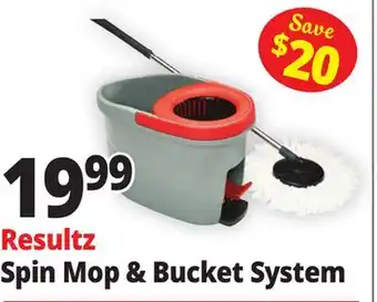 Ocean State Job Lot Resultz Spin Mop & Bucket System offer