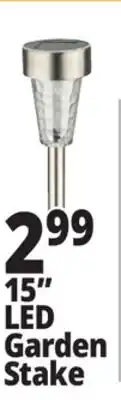 Ocean State Job Lot 15 LED Garden Stake offer