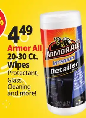 Ocean State Job Lot Armor All 20-30 Ct. Wipes offer