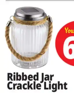Ocean State Job Lot Ribbed Jar Crackle Light offer