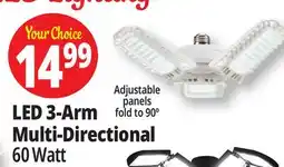 Ocean State Job Lot LED 3-Arm Multi-Directional offer