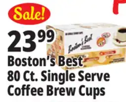 Ocean State Job Lot Boston's Best 80 Ct. Single Serve Coffee Brew Cups offer