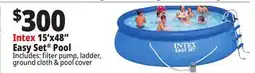Ocean State Job Lot Intex 15' x 48 Easy Set Above Ground Pool Set offer