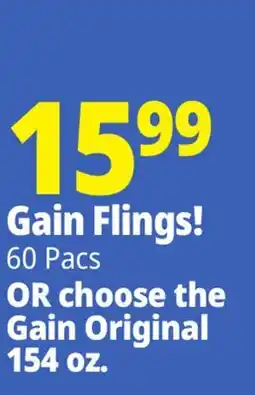 Ocean State Job Lot Gain Flings! OR choose the Gain Original offer