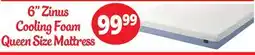 Ocean State Job Lot 6 Zinus Cooling Foam Queen Size Mattress offer