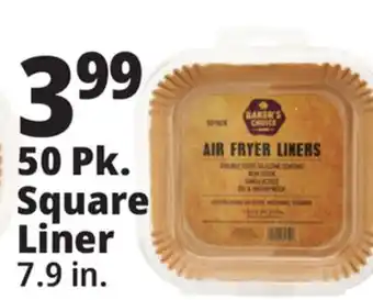 Ocean State Job Lot Baker's Choice 50 Pk. Square Liner offer