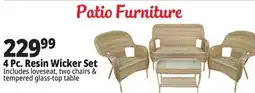 Ocean State Job Lot 4 PC. Resin Wicker set offer