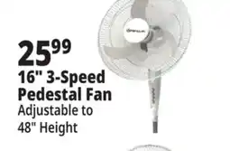 Ocean State Job Lot 16 3-Speed Pedestal Fan offer