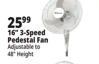 Ocean State Job Lot 16 3-Speed Pedestal Fan offer