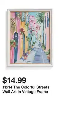 TJ Maxx 11x14 The Colorful Streets Wall Art In Vintage Frame offer