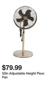 TJ Maxx 53in Adjustable Height Floor Fan offer