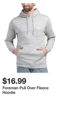 TJ Maxx Foreman Pull Over Fleece Hoodie offer