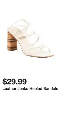 TJ Maxx Leather Jenko Heeled Sandals offer