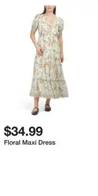 TJ Maxx Floral Maxi Dress offer