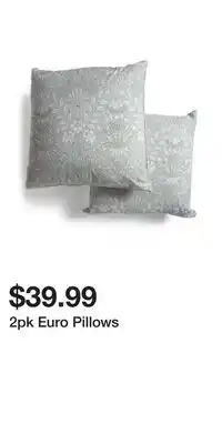 TJ Maxx 2pk Euro Pillows offer