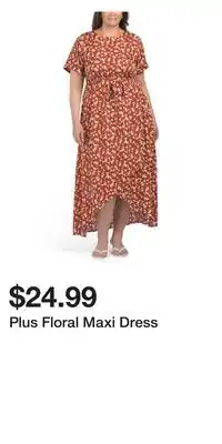 TJ Maxx Plus Floral Maxi Dress offer
