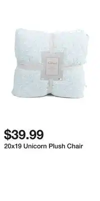TJ Maxx 20x19 Unicorn Plush Chair offer