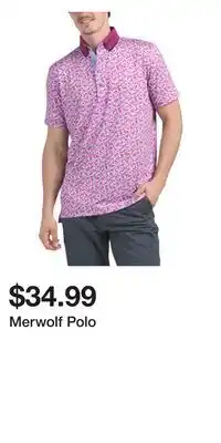 TJ Maxx Merwolf Polo offer