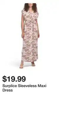 TJ Maxx Surplice Sleeveless Maxi Dress offer