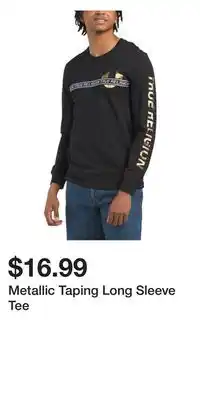 TJ Maxx Metallic Taping Long Sleeve Tee offer