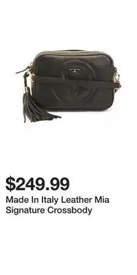 TJ Maxx Made In Italy Leather Mia Signature Crossbody offer