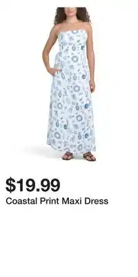 TJ Maxx Coastal Print Maxi Dress offer
