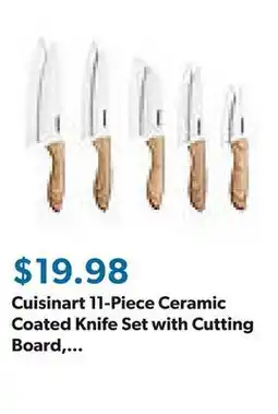 Sam's Club Cuisinart 11-Piece Ceramic Coated Knife Set with Cutting Board, Assorted Colors offer