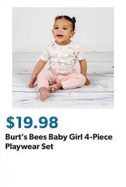 Sam's Club Burt's Bees Baby Girl 4-Piece Playwear Set offer