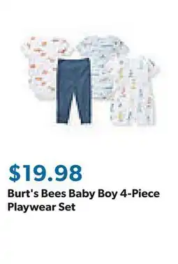 Sam's Club Burt's Bees Baby Boy 4-Piece Playwear Set offer