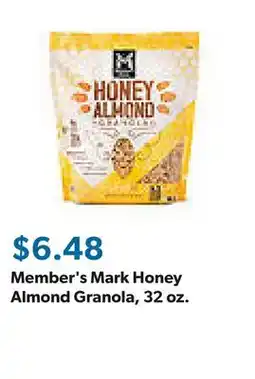 Sam's Club Member's Mark Honey Almond Granola, 32 oz offer