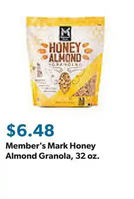 Sam's Club Member's Mark Honey Almond Granola, 32 oz offer